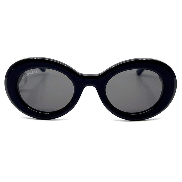 Balenciaga Black Oval Sunglasses - Picture 3 of 10
